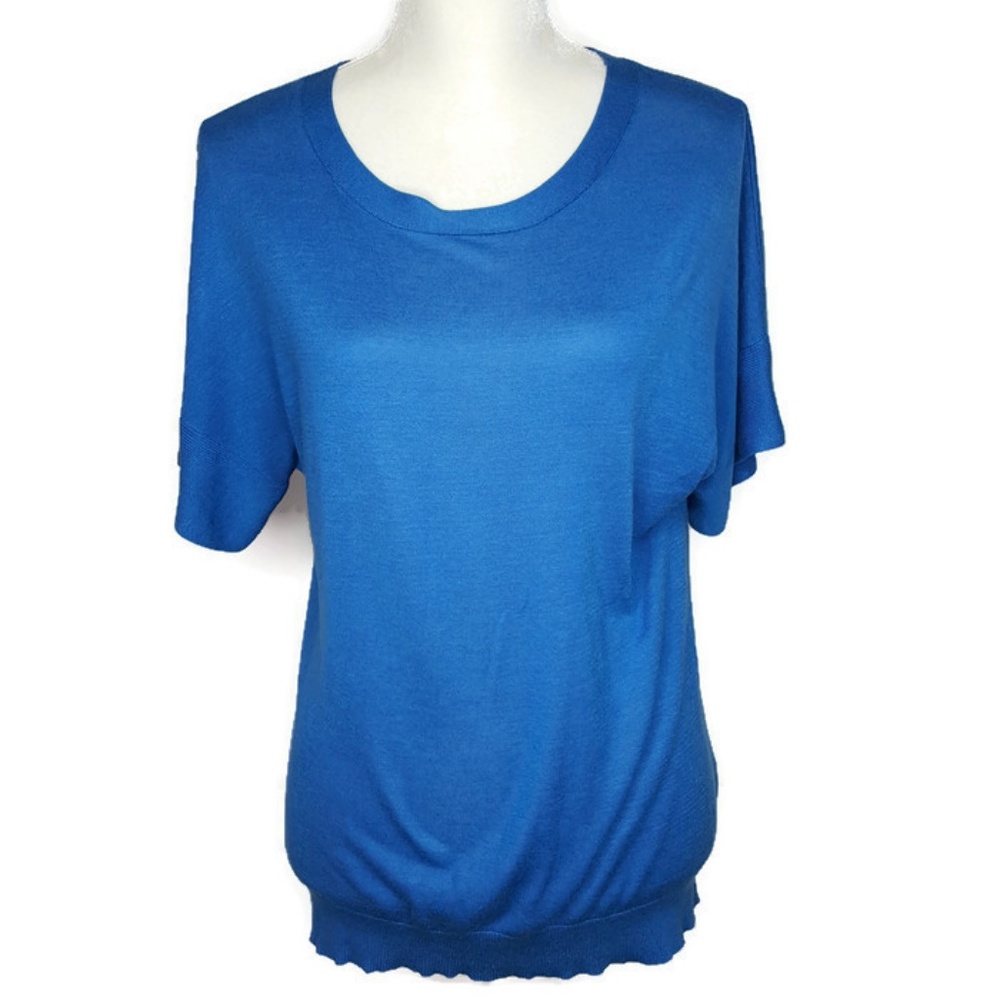 Banana Republic Blue Lyocell Silk Blend Shirt S